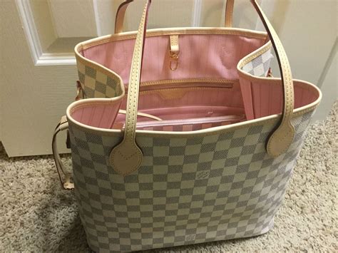 louis vuitton neverfull damier azur rose ballerine replica|louis vuitton neverfull similar.